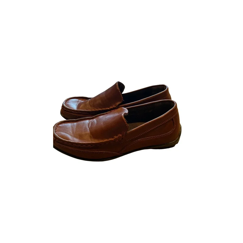 Deer Stags Booster Driving Moc Slip-On Shoes In Brown Size 3M